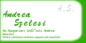 andrea szelesi business card